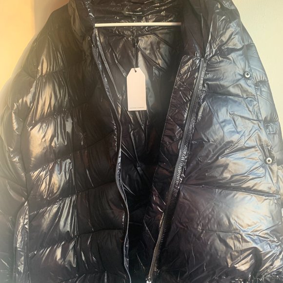 NWT Universal Standard Kanda Puffer Asymmetrical Black Coat XS 10 12 L | OBO - Picture 7 of 13